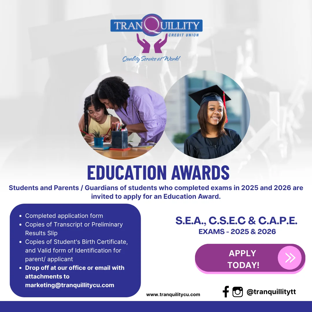 TRANQUILLITY CREDIT UNION &ndash; EDUCATION AWARDS